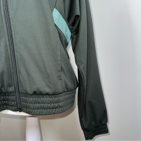Adidas x Zoe Saldana Legacy Olive Green Track Jacket Womens XS, Minimalist Style - Picture 4 of 11
